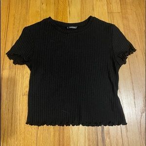 BRAND NEW BLACK CROP TOP